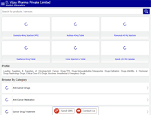 Tablet Screenshot of dvijaypharma.in